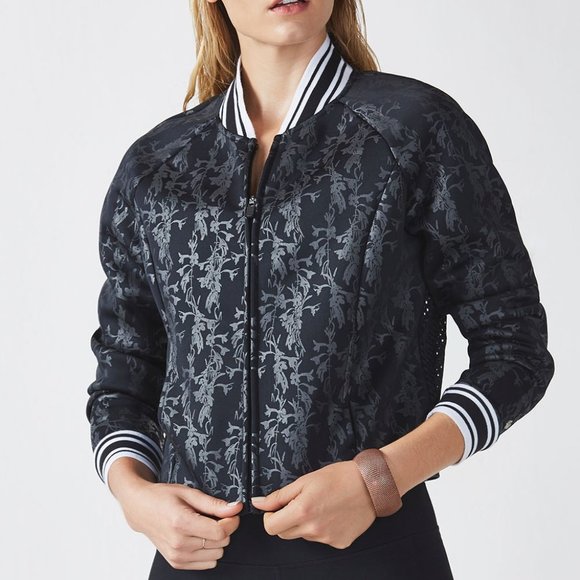 Fabletics Jackets & Blazers - Fabletics Tia Floral Bomber Jacket with Mesh Back